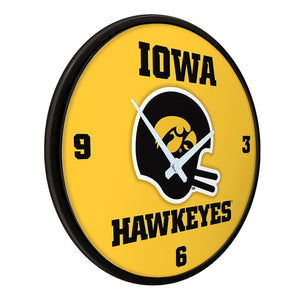 Iowa Hawkeyes: Vintage - Modern Disc Wall Clock - The Fan-Brand