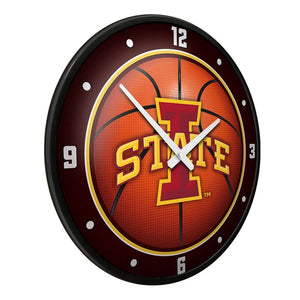 Iowa State Cyclones: Basketball - Modern Disc Wall Clock - The Fan-Brand