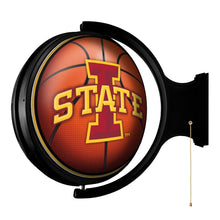 Load image into Gallery viewer, Iowa State Cyclones: Basketball - Original Round Rotating Lighted Wall Sign - The Fan-Brand