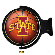 Load image into Gallery viewer, Iowa State Cyclones: Basketball - Original Round Rotating Lighted Wall Sign - The Fan-Brand