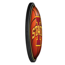 Load image into Gallery viewer, Iowa State Cyclones: Basketball - Round Slimline Lighted Wall Sign - The Fan-Brand