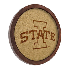 Load image into Gallery viewer, Iowa State Cyclones: &quot;Faux&quot; Barrel Framed Cork Board - The Fan-Brand