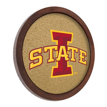 Load image into Gallery viewer, Iowa State Cyclones: &quot;Faux&quot; Barrel Framed Cork Board - The Fan-Brand