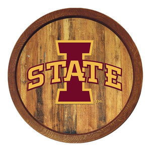 Iowa State Cyclones: "Faux" Barrel Top Sign - The Fan-Brand