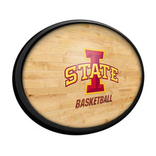 Load image into Gallery viewer, Iowa State Cyclones: Hardwood - Oval Slimline Lighted Wall Sign - The Fan-Brand