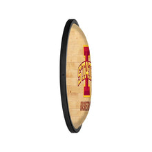 Load image into Gallery viewer, Iowa State Cyclones: Hardwood - Oval Slimline Lighted Wall Sign - The Fan-Brand