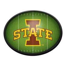 Load image into Gallery viewer, Iowa State Cyclones: On the 50 - Oval Slimline Lighted Wall Sign - The Fan-Brand