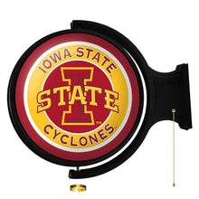 Load image into Gallery viewer, Iowa State Cyclones: Original Round Rotating Lighted Wall Sign - The Fan-Brand