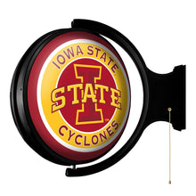 Load image into Gallery viewer, Iowa State Cyclones: Original Round Rotating Lighted Wall Sign - The Fan-Brand