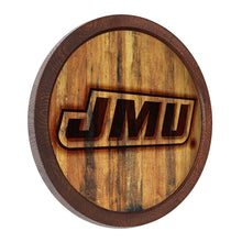 Load image into Gallery viewer, James Madison Dukes: Branded &quot;Faux&quot; Barrel Top Sign - The Fan-Brand