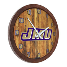 Load image into Gallery viewer, James Madison Dukes: &quot;Faux&quot; Barrel Top Wall Clock - The Fan-Brand