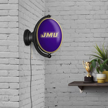 Load image into Gallery viewer, James Madison Dukes: Original Oval Rotating Lighted Wall Sign - The Fan-Brand