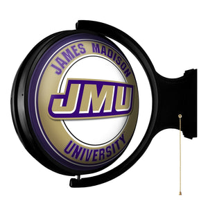 James Madison Dukes: Original Round Rotating Lighted Wall Sign - The Fan-Brand