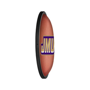 James Madison Dukes: Pigskin - Oval Slimline Lighted Wall Sign - The Fan-Brand