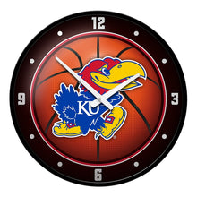 Load image into Gallery viewer, Kansas Jayhawks: Basketball - Modern Disc Wall Clock - The Fan-Brand