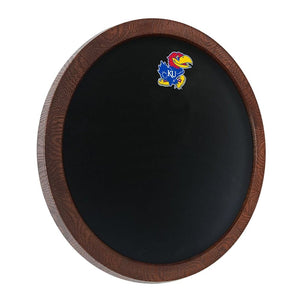 Kansas Jayhawks: "Faux" Barrel Top Chalkboard - The Fan-Brand