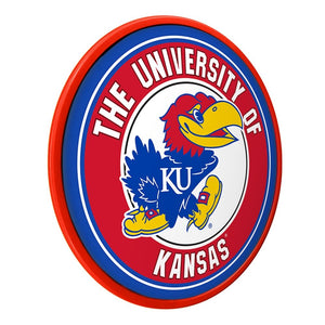 Kansas Jayhawks: Modern Disc Wall Sign - The Fan-Brand