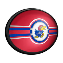 Load image into Gallery viewer, Kansas Jayhawks: Oval Slimline Lighted Wall Sign - The Fan-Brand