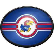Load image into Gallery viewer, Kansas Jayhawks: Oval Slimline Lighted Wall Sign - The Fan-Brand