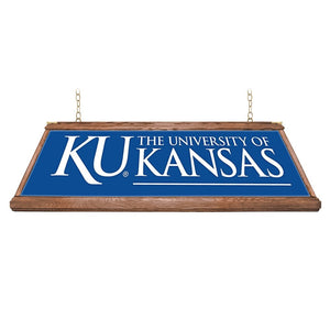 Kansas Jayhawks: Premium Wood Pool Table Light - The Fan-Brand