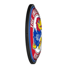Load image into Gallery viewer, Kansas Jayhawks: Round Slimline Lighted Wall Sign - The Fan-Brand