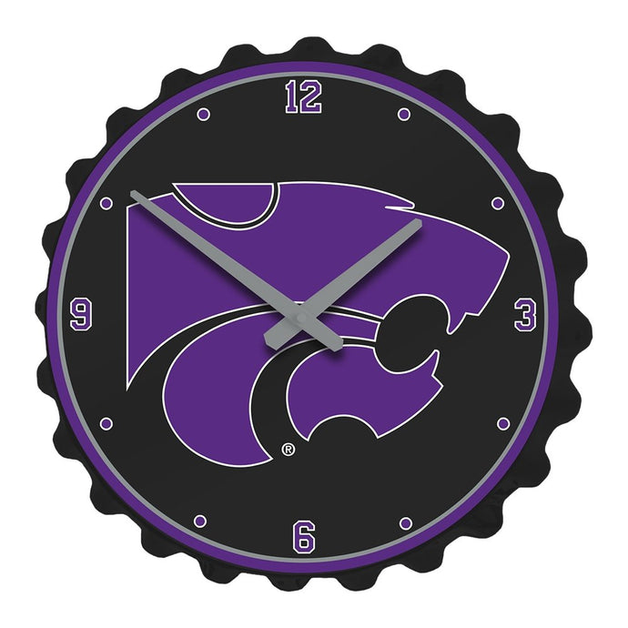 Kansas State Wildcats: Bottle Cap Wall Clock - The Fan-Brand