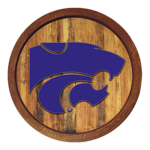 Kansas State Wildcats: "Faux" Barrel Top Sign - The Fan-Brand