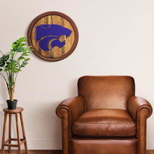 Load image into Gallery viewer, Kansas State Wildcats: &quot;Faux&quot; Barrel Top Sign - The Fan-Brand