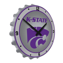 Load image into Gallery viewer, Kansas State Wildcats: K-State - Bottle Cap Wall Clock - The Fan-Brand