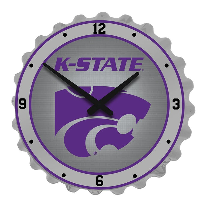 Kansas State Wildcats: K-State - Bottle Cap Wall Clock - The Fan-Brand
