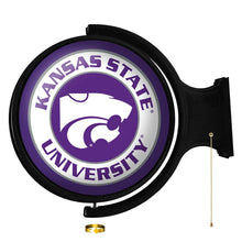 Load image into Gallery viewer, Kansas State Wildcats: Original Round Rotating Lighted Wall Sign - The Fan-Brand