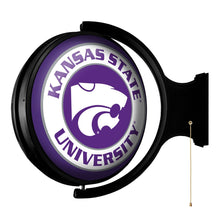 Load image into Gallery viewer, Kansas State Wildcats: Original Round Rotating Lighted Wall Sign - The Fan-Brand