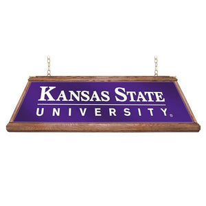 Kansas State Wildcats: Premium Wood Pool Table Light - The Fan-Brand