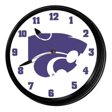 Load image into Gallery viewer, Kansas State Wildcats: Retro Lighted Wall Clock - The Fan-Brand
