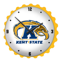 Load image into Gallery viewer, Kent State Golden Flashes: Bottle Cap Wall Clock - The Fan-Brand