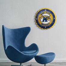 Load image into Gallery viewer, Kent State Golden Flashes: Bottle Cap Wall Clock - The Fan-Brand