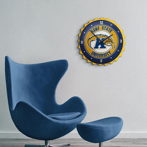 Kent State Golden Flashes: Bottle Cap Wall Clock - The Fan-Brand