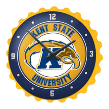 Load image into Gallery viewer, Kent State Golden Flashes: Bottle Cap Wall Clock - The Fan-Brand