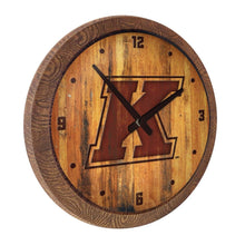 Load image into Gallery viewer, Kent State Golden Flashes: Branded &quot;Faux&quot; Barrel Top Wall Clock - The Fan-Brand