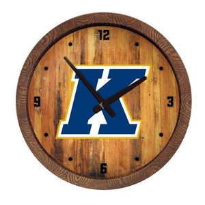 Kent State Golden Flashes: "Faux" Barrel Top Wall Clock - The Fan-Brand