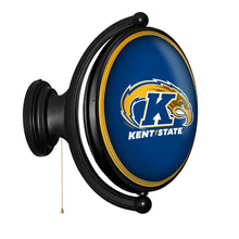 Load image into Gallery viewer, Kent State Golden Flashes: Original Oval Rotating Lighted Wall Sign - The Fan-Brand