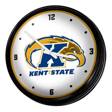 Load image into Gallery viewer, Kent State Golden Flashes: Retro Lighted Wall Clock - The Fan-Brand