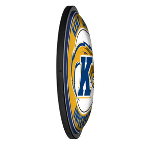 Kent State Golden Flashes: Round Slimline Lighted Wall Sign - The Fan-Brand