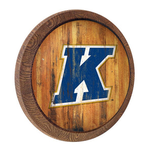 Kent State Golden Flashes: Weathered "Faux" Barrel Top Sign - The Fan-Brand