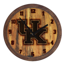 Load image into Gallery viewer, Kentucky Wildcats: Branded &quot;Faux&quot; Barrel Top Wall Clock - The Fan-Brand