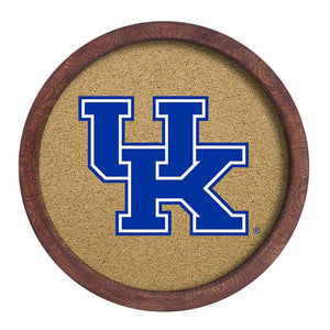 Kentucky Wildcats: "Faux" Barrel Framed Cork Board - The Fan-Brand