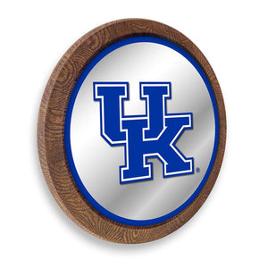 Kentucky Wildcats: "Faux" Barrel Top Mirrored Wall Sign - The Fan-Brand