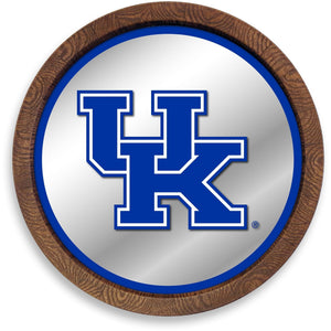 Kentucky Wildcats: "Faux" Barrel Top Mirrored Wall Sign - The Fan-Brand