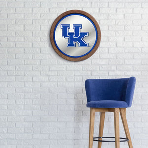 Kentucky Wildcats: "Faux" Barrel Top Mirrored Wall Sign - The Fan-Brand