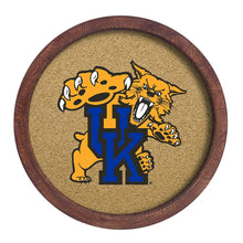 Load image into Gallery viewer, Kentucky Wildcats: Mascot - &quot;Faux&quot; Barrel Framed Cork Board - The Fan-Brand